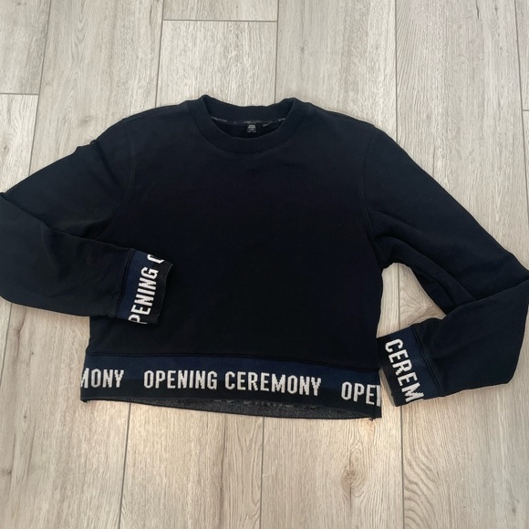 Opening Ceremony Logo Cropped Sweatshirt - Picture 9 of 11